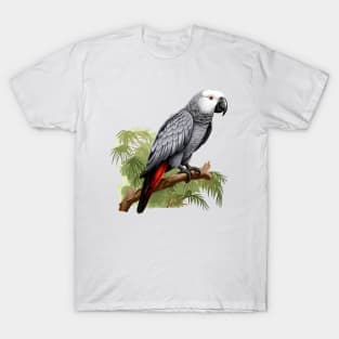 African Grey Parrot T-Shirt